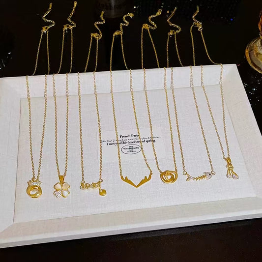 패션 합금 목걸이(의료용 스테인리스, 항알러지 소재)