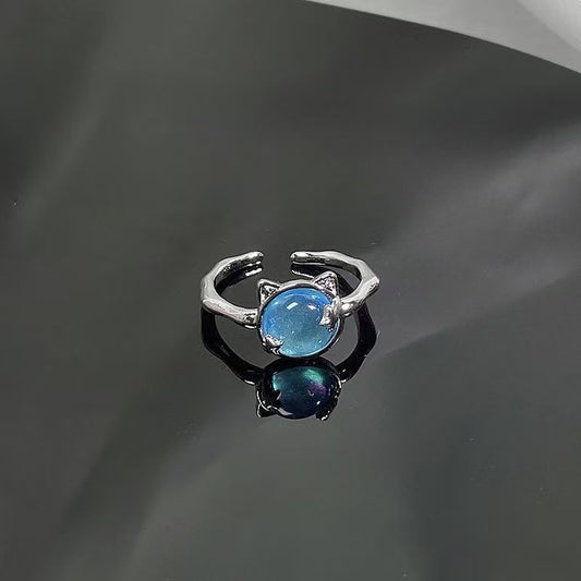 패션 반지 (구리 세팅 큐빅)