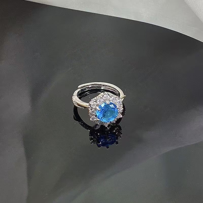 패션 반지 (구리 세팅 큐빅)