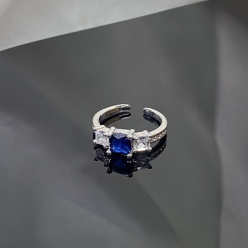 패션 반지 (구리 세팅 큐빅)